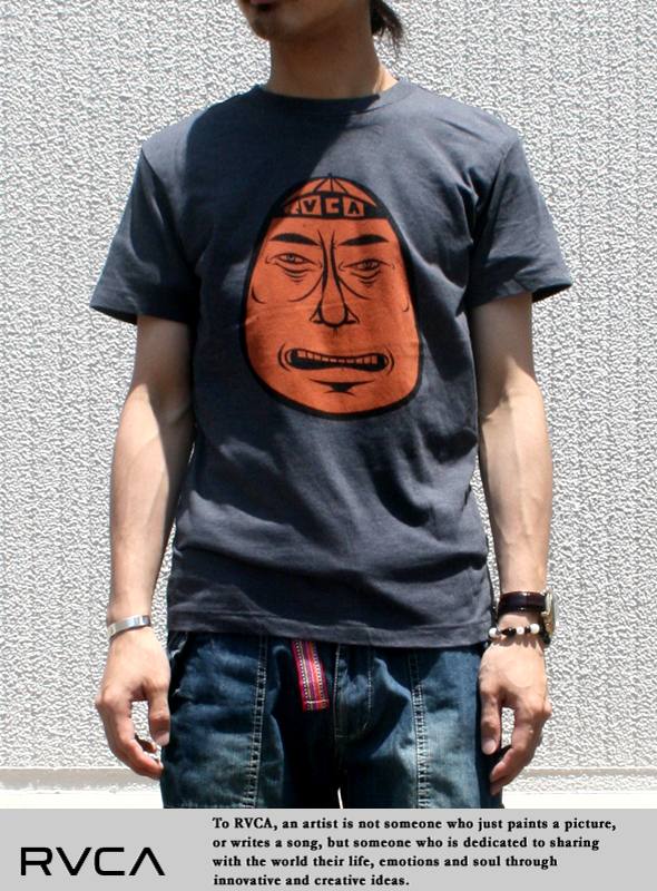 RVCA ルカ ANP Tシャツ Barry Head Badge BLK