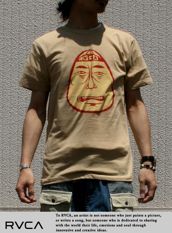 RVCA ルカ ANP Tシャツ Barry Head Badge SND