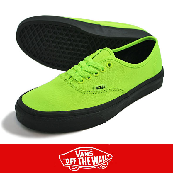 VANS バンズ Authentic Neon  GREEN/BLACK
