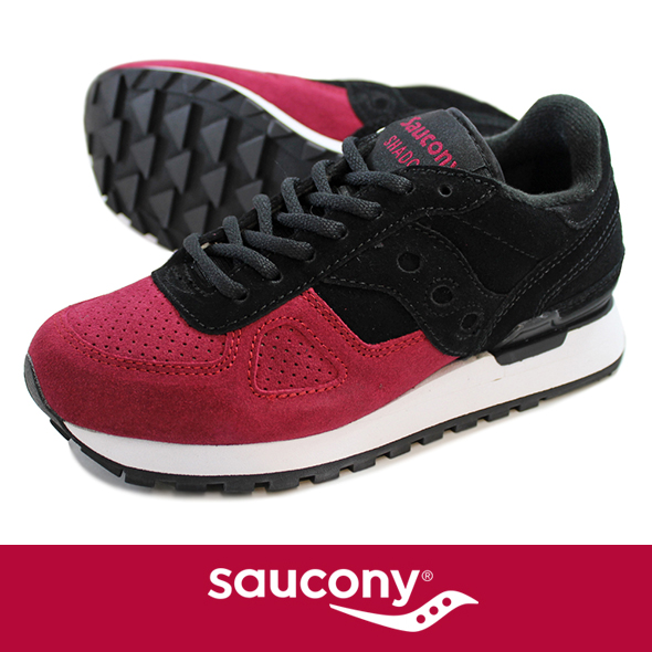 Saucony サッカニー Shadow Original  SUEDE BLK/RED S70257-4