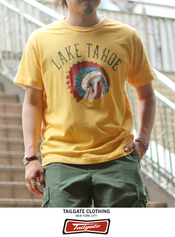 Tailgate テイルゲート S/S TEE  LAKE TAHOE  MAIZE