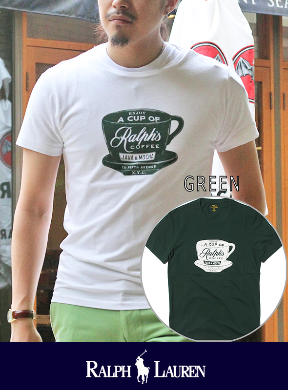 POLO RALPH LAUREN ポロ ラルフローレン  RALPH'S CAFE Tee WHT
