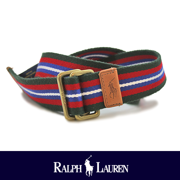 POLO RALPH LAUREN ポロ ラルフローレン キャンバスボーダーベルト