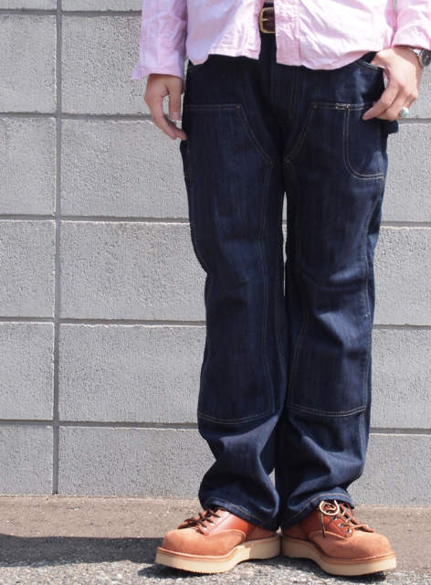 OXEN オキセン　 デニムダブルニーカーペンターパンツ　GARMENT WASH (INDIGO)