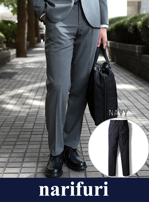 【narifuri】 ナリフリ Shadow stripe slacks(NF907)