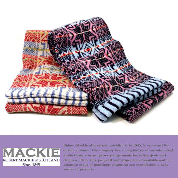 ROBERT MACKIE ロバートマッキー 雪柄マフラー