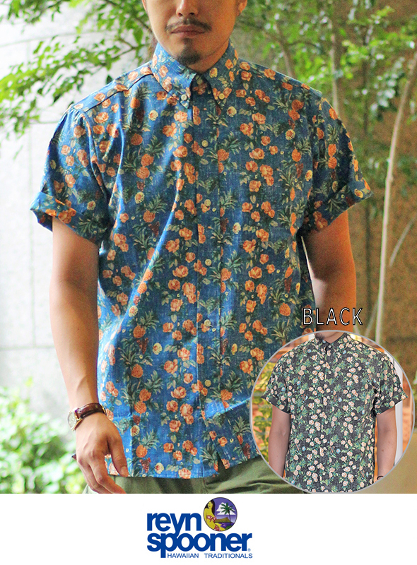 Reyn Spooner レインスプーナーLanai Pine Full Open Shirt