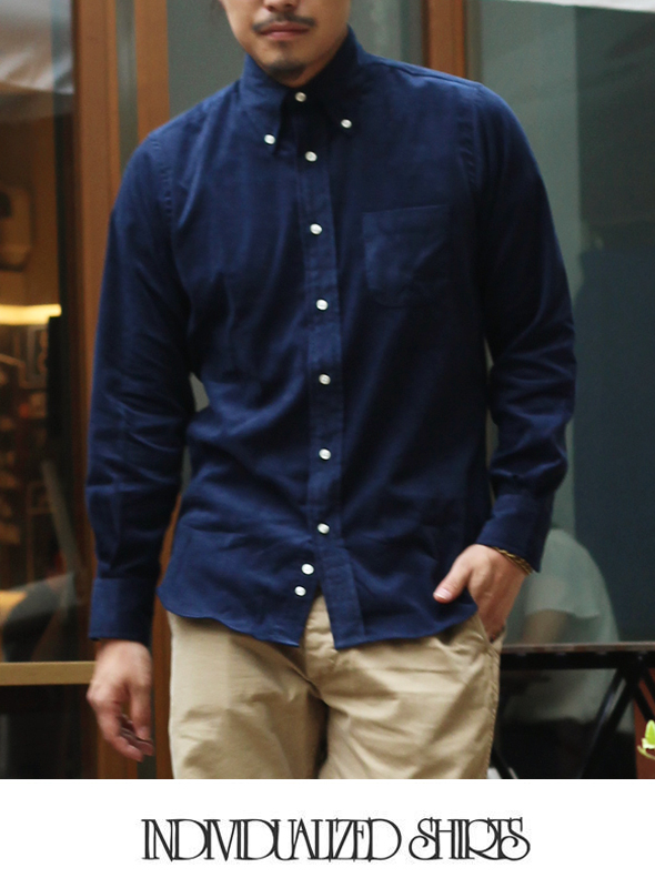 INDIVIDUALIZED SHIRTS インディヴィジュアライズドシャツ コーデュロイシャツ スタンダードフィット