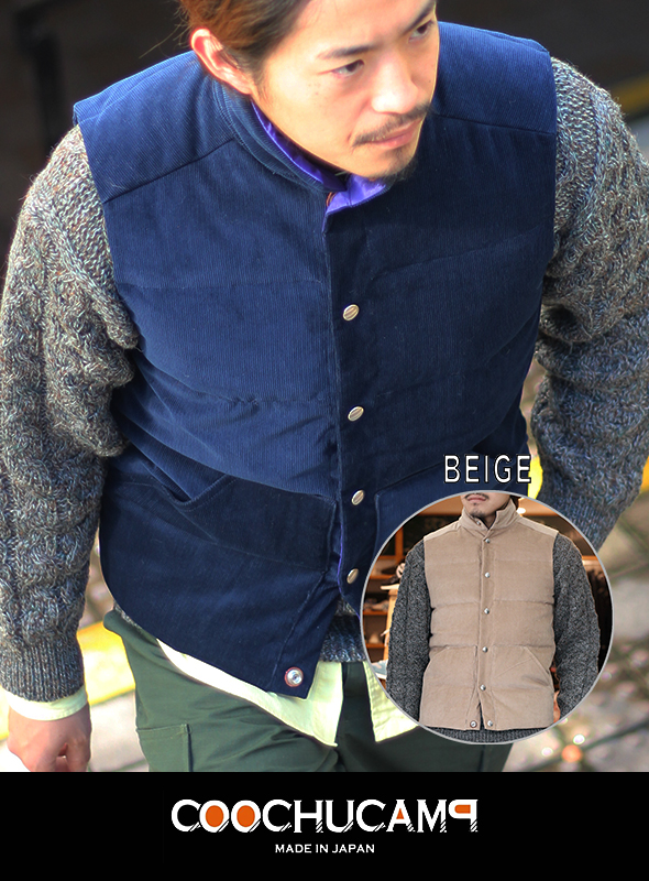 COOCHUCAMP クーチューキャンプ HAPPY DOWN VEST