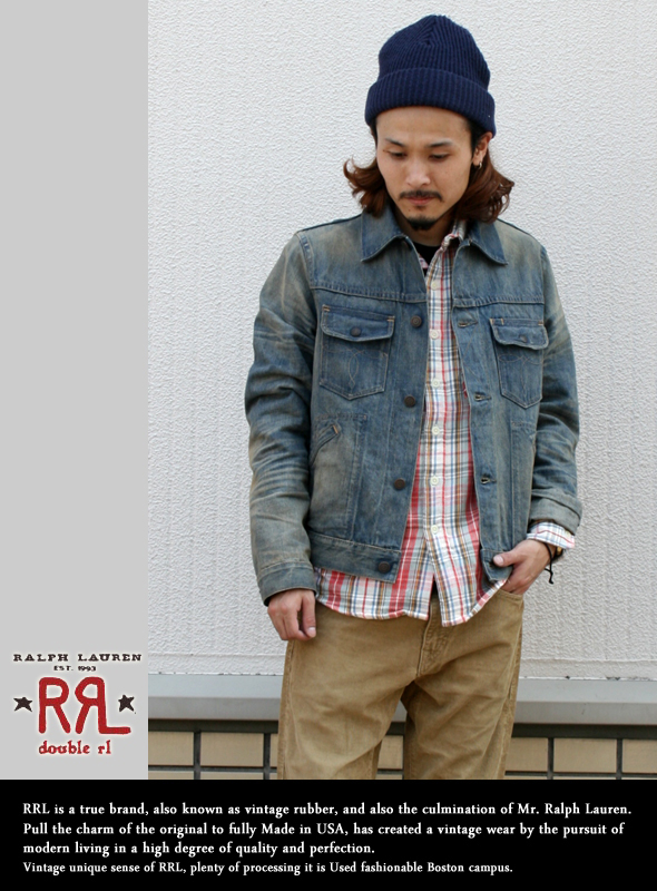 RRL ダブルアールエル 3rd ステッチデニムジャケット L.INDIGO