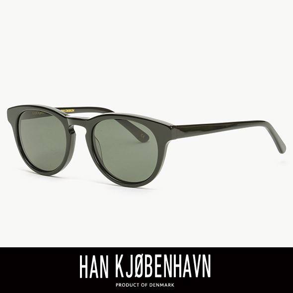 HAN KJOBENHAVN ハン コペンハーゲン TIMELESS サングラス BLACK/SUN(GREEN)