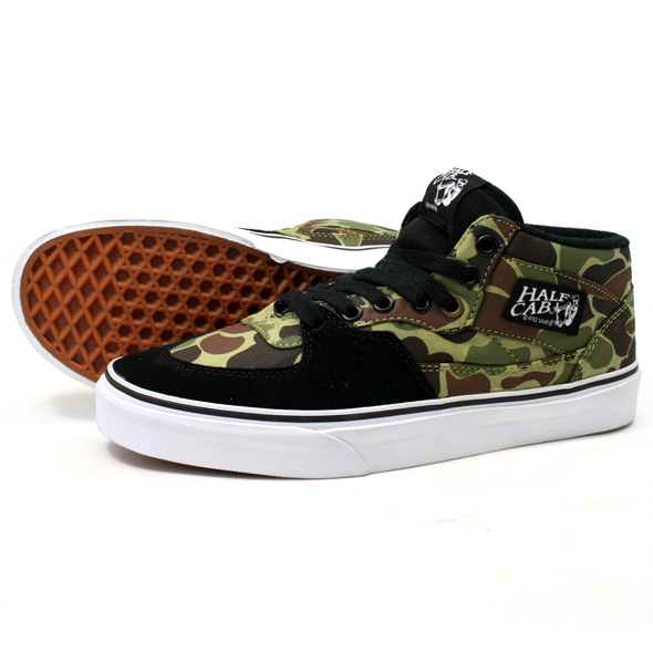 VANS バンズ　HALF CAB CAMO GRN/BLK