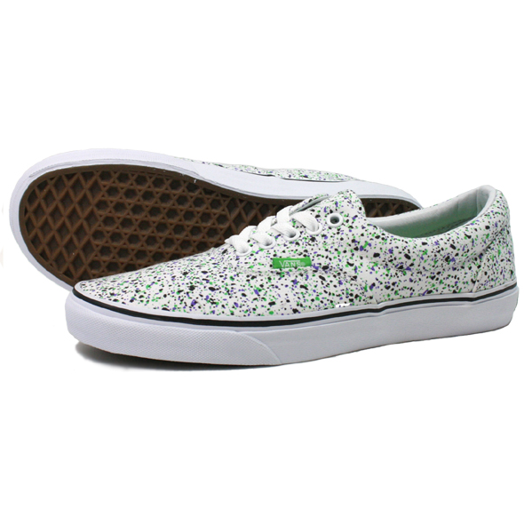 VANS バンズ　ERA OVERSPRAY TRUE WHITE