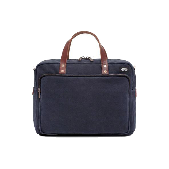 JACK SPADE ジャックスペード ワックスキャンバスブリーフバッグ NAVY