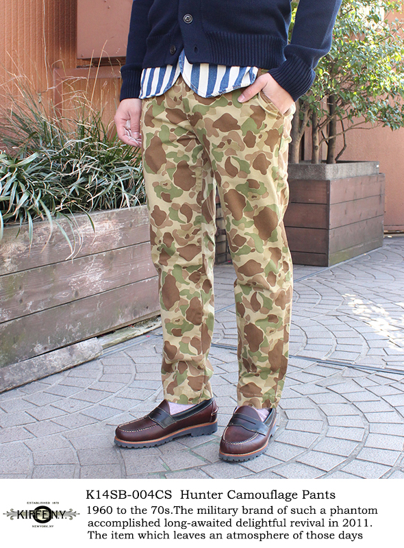 KIFFE キッフェ  HUNTER CAMOUFLAGE PANTS 迷彩9分丈ストレッチパンツ