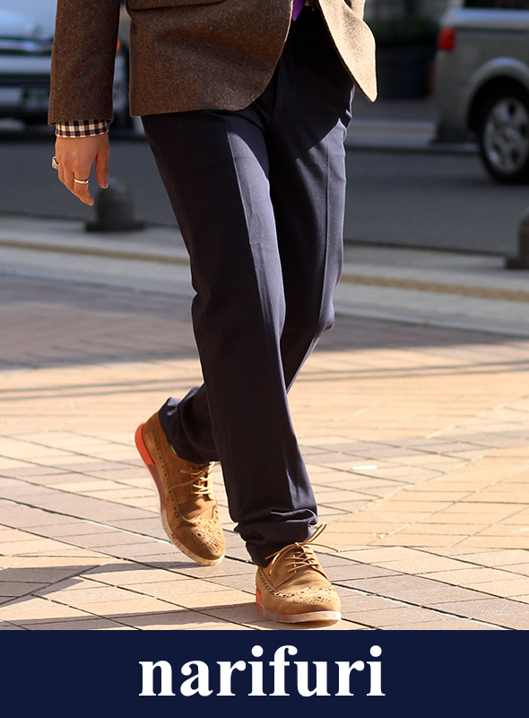 narifuri ナリフリ Wool like cloth 2WAY pants（NF839）