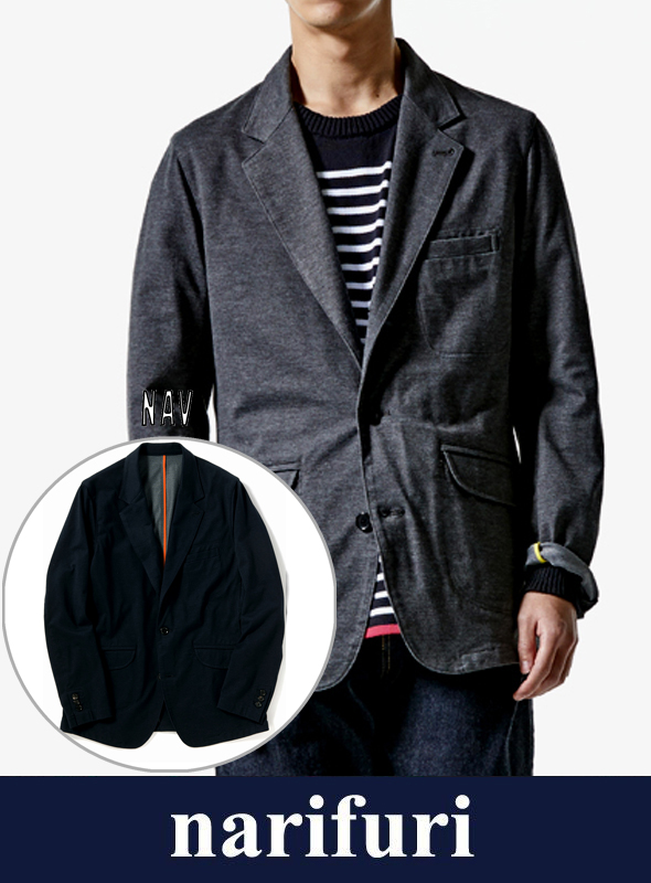 narifuri ナリフリDurable　N/C PlatingJersey Single Tailored 一重テーラードJK(NF2020)