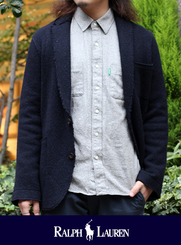 POLO RALPH LAUREN ポロ ラルフローレン WOOL SWEATER SPORT COAT JACKET◆SALE 50% off◆