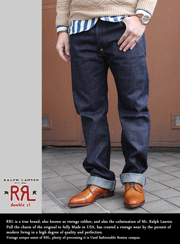 RRL ダブルアールエル BUCKLE BACK RIGID DENIM PANT バックルバックリジッドデニム