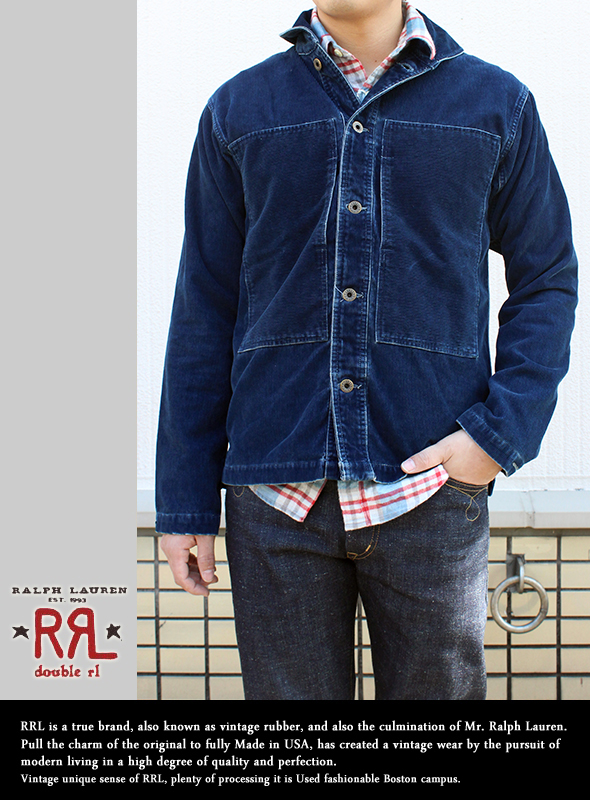 RRL ショールカラーコーデュロイJKT