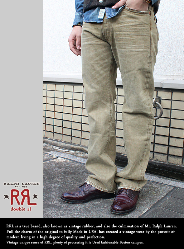 RRL ストレートレッグ OLV