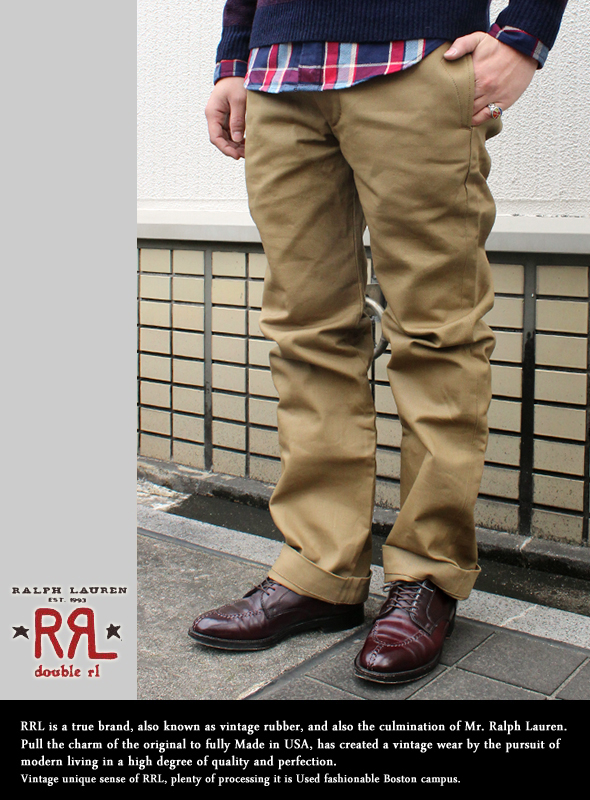 RRL　リジッドチノパンツ