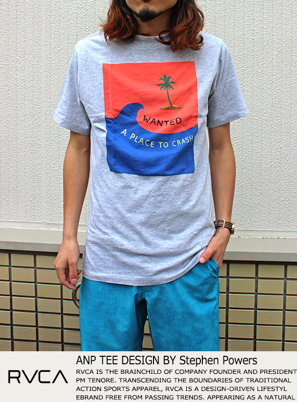RVCA ANP TEE WANTED (Stephen Powers) ATH