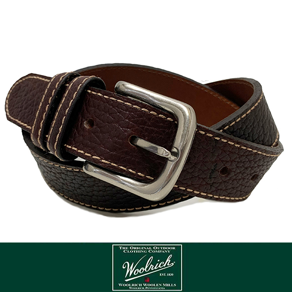 WOOLRICH WOOLEN MILLS ウールリッチウーレンミルズ RANDALL LEATHER BELT