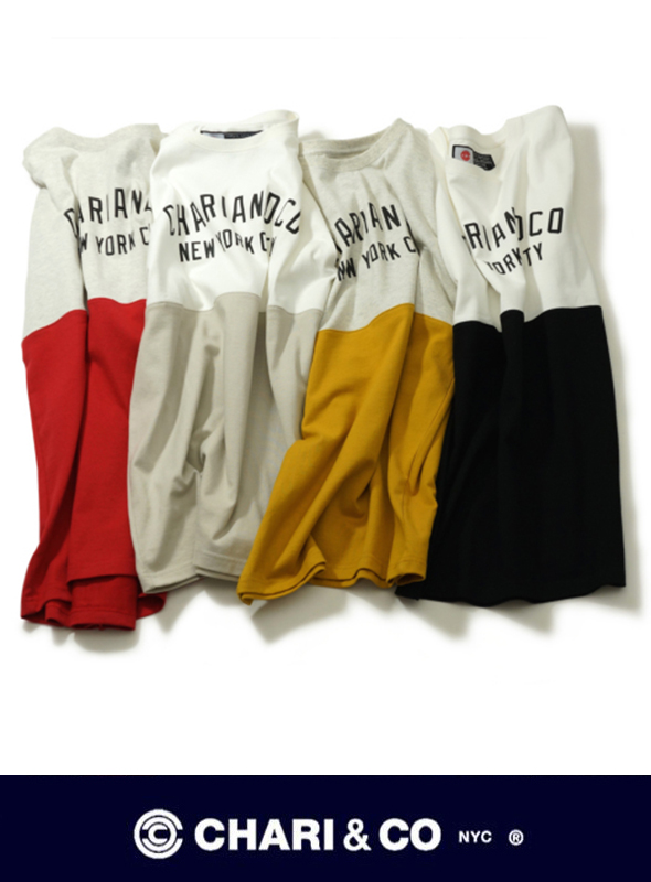 CHARI&CO チャリアンドコー　BI-TONE ARCH LOGO TEE