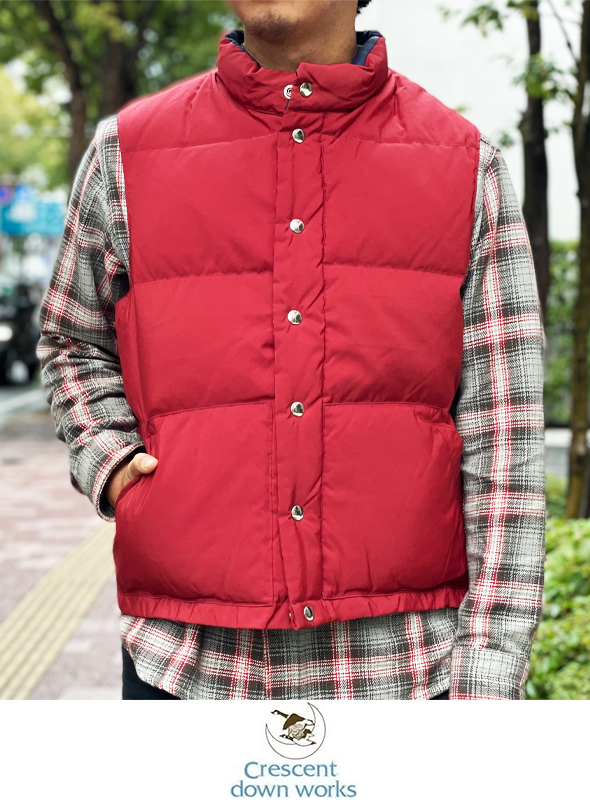 CRESCENT DOWN WORKS クレセントダウンワークス DOWN VEST