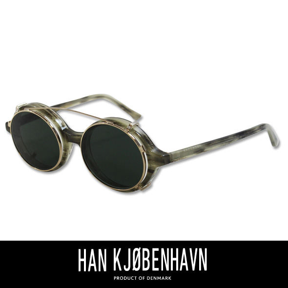 HAN KJOBENHAVN ハン コペンハーゲン DOC CLIP-ON サングラス WOLF/SUN(GREEN)
