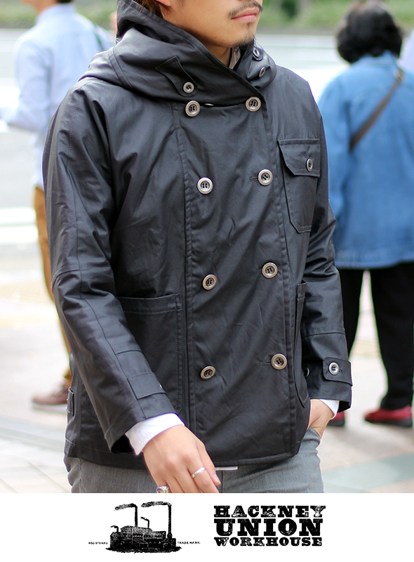 HACKNEY UNION WORKHOUSE ハックニーユニオンワークハウス Fisherman Short Coat フィッシャーマン ショートコートOILED