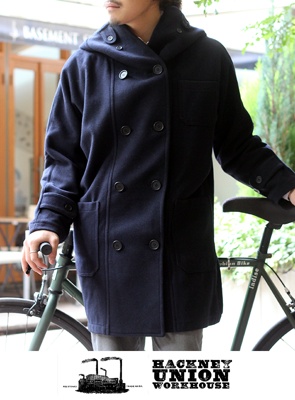 HACKNEY UNION WORKHOUSE ハックニーユニオンワークハウス Fisherman Long Coat フィッシャーマン ロングコートWOOL