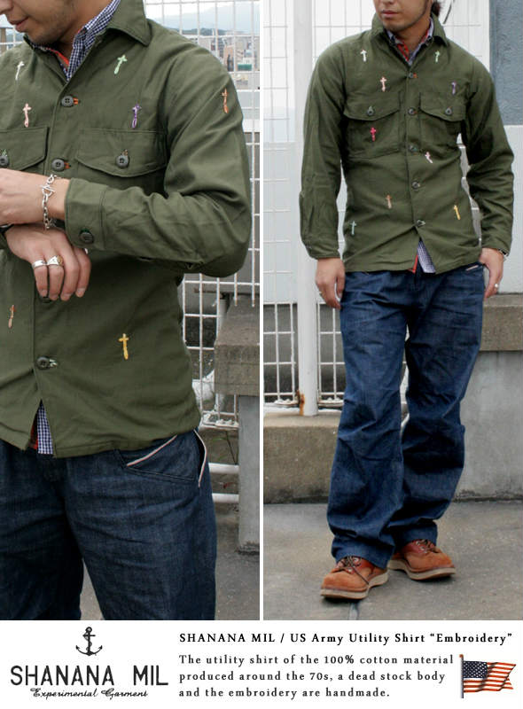 SHANANA MIL/シャナナミル US ARMY UTILITY SHIRTS/ユーティリティーシャツ 3カラー