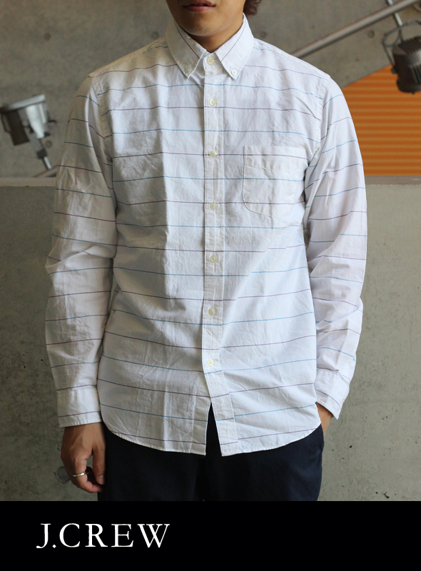 J.CREW ジェイクルー  B.Dボーダーシャツ WH/BL/PPL