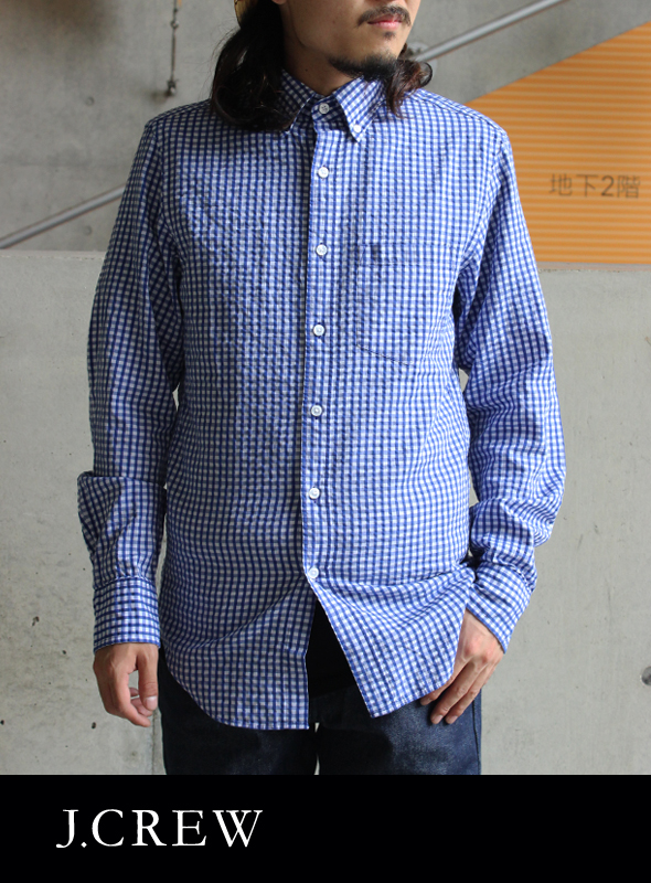 J.CREW ジェイクルー  B.Dギンガムチェックシャツ BLU/WHT
