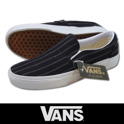 VANS バンズ CLASSIC SLIPON WOOL STRIPES NAVY（J.CREW別注）