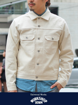 Universal Works ユニバーサル ワークス DENIM Trucker Jacket NAT