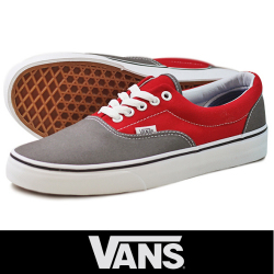 VANS バンズ ERA 2TONE PEWTER/RACING RED