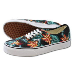 VANS バンズ AUTHENTIC (VINTAGE ALOHA) BLACK / T.WHITE