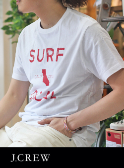 J.CREW ジェイクルー SURF LOCAL TEE S/S TEE  WHITE