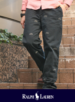POLO RALPH LAUREN ポロ ラルフローレン バイク柄チノパン