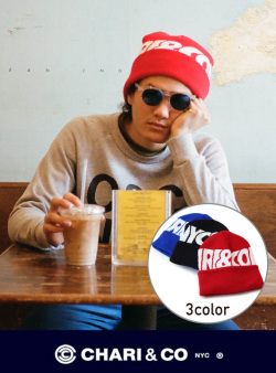 CHARI&CO チャリアンドコー WATCH CAP OVERLAP LOGO