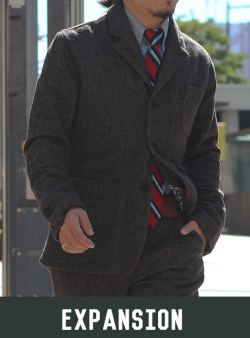 EXPANSION エクスパンション GLEN COVE JACKET CHEVIOT TWEED