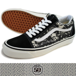 VANS バンズ OLD SKOOL 36 REISSUE (50th) SKULL BLK