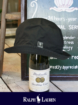 POLO RALPH LAUREN ポロ ラルフローレン LOGO BUCKET HAT BLK