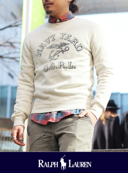 POLO RALPH LAUREN ポロ ラルフローレン  NAVY YARD クルーネックスウェット