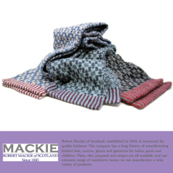 ROBERT MACKIE ロバートマッキー 雪柄マフラー