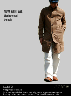 J.CREW Wedgewood trench ステンカラーコート