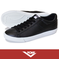 PONY ポニー TOPSTAR PUNCHING LEATHER BLACK